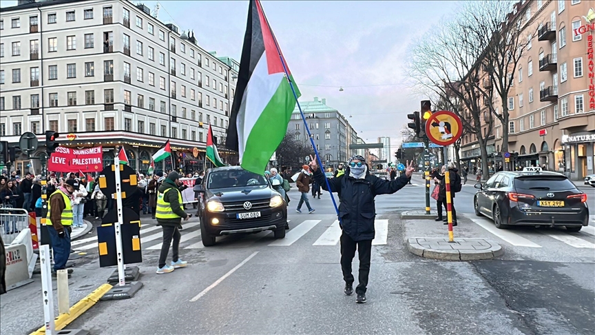 İsveç ve Almanya'da ateşkes anlaşmasına uymayan İsrail protesto edildi