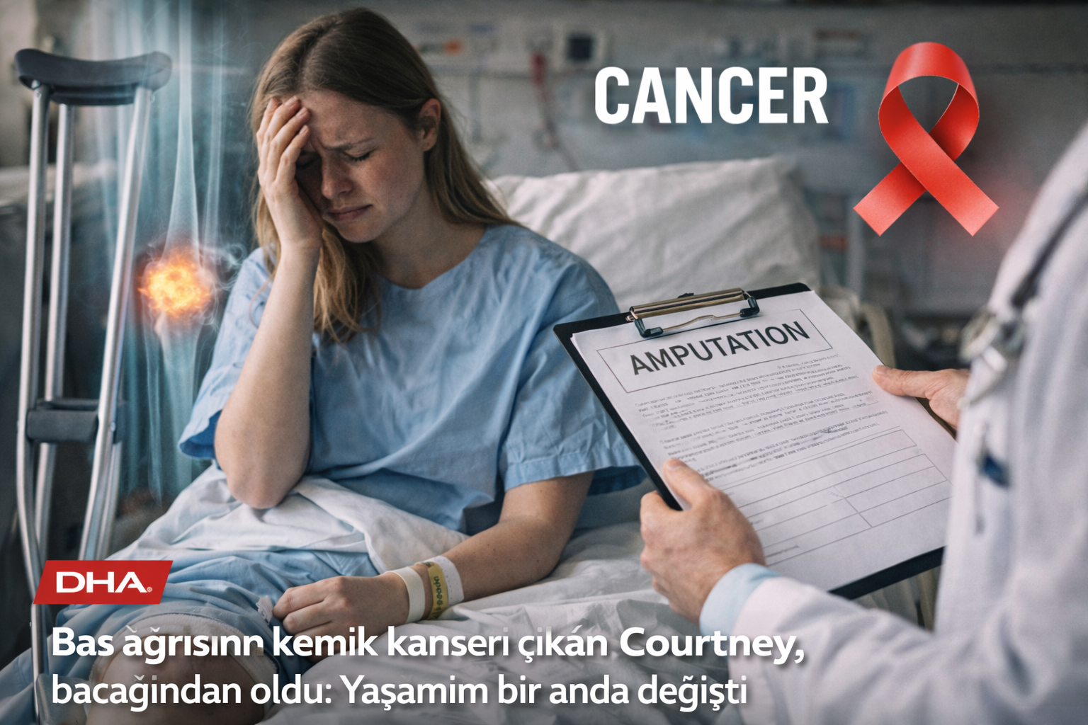 “Sıradan Ağrı” Denildi, Genç Kadının Hayatı Bir Anda Değişti: Kanser Teşhisi ve Ameliyat Şoku