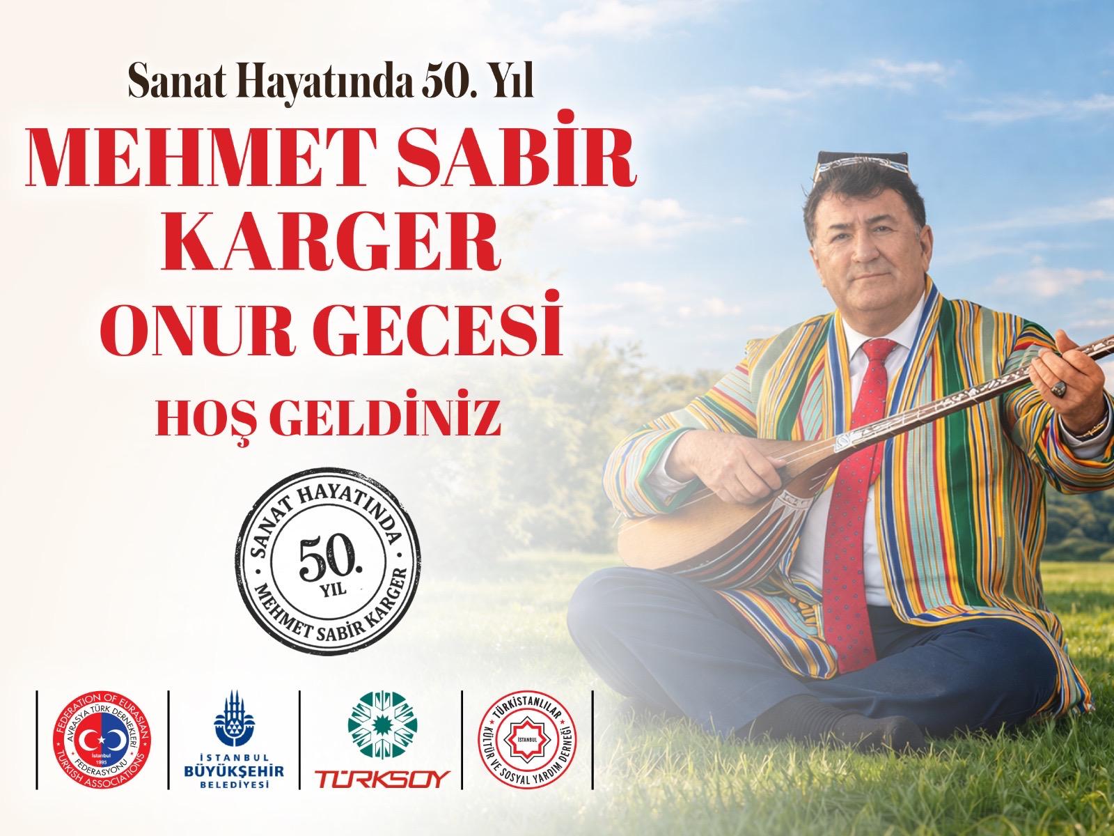 Sanat Hayatında 50. Yıl: Mehmet Sabir Karger Onur Gecesi