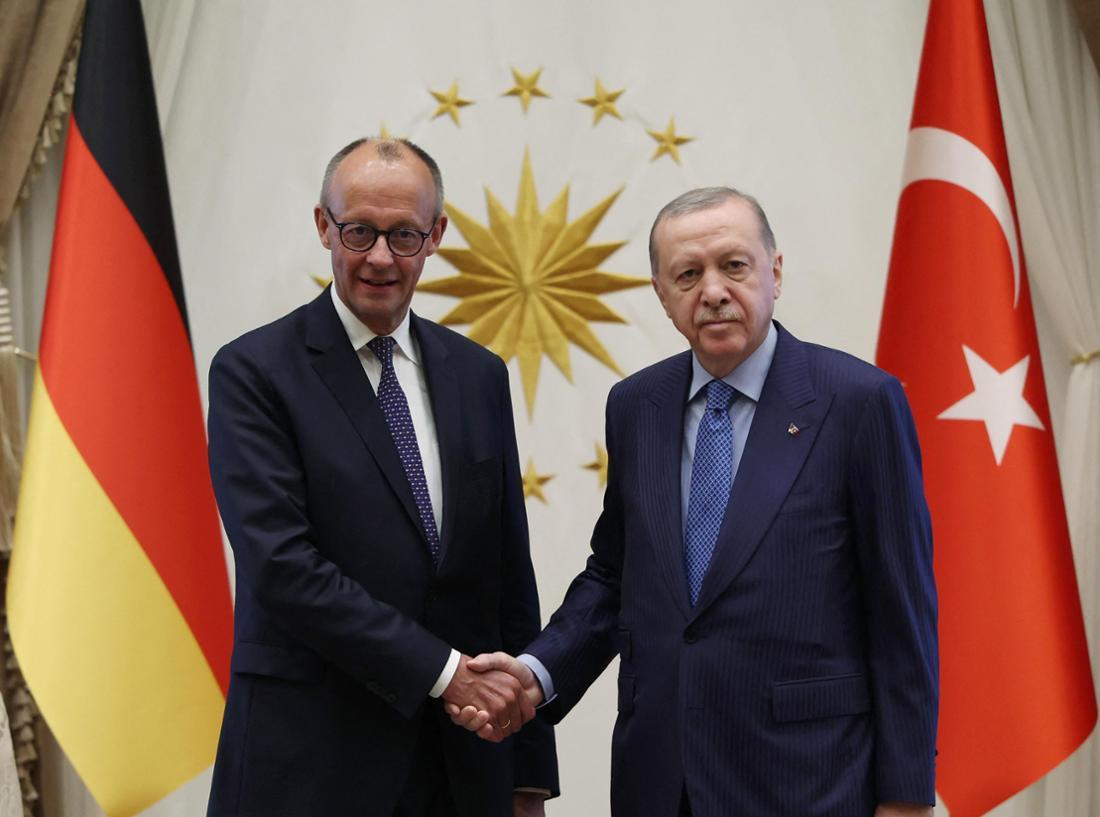 Cumhurbaşkanı Erdoğan, Almanya Başbakanı Merz ile bir araya geldi