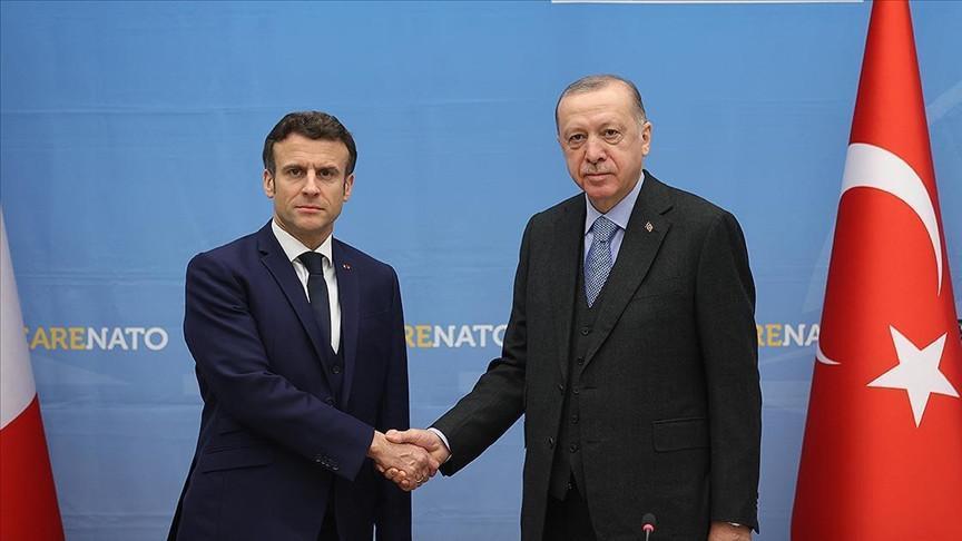 Cumhurbaşkanı Erdoğan, Fransa Cumhurbaşkanı Macron ile bir araya geldi