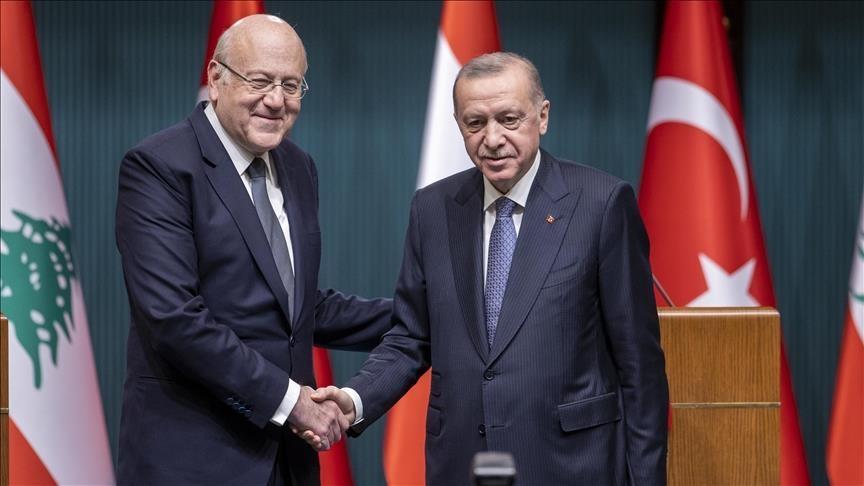 Cumhurbaşkanı Erdoğan, Lübnan Cumhurbaşkanı Joseph Avn'ı Külliye'de resmi törenle karşıladı