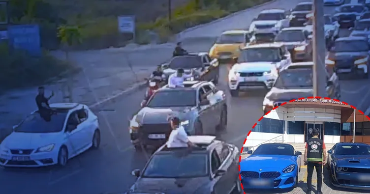 Düğün Konvoyunda Trafiği Tehlikeye Atan 7 Sürücüye Ceza Yağdı
