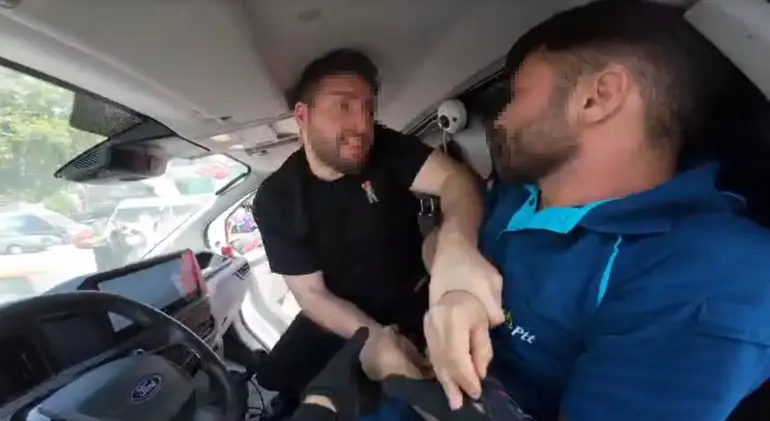 Kask Kamerası Kaydetti, Saldırgan Sürücüye Ağır Ceza