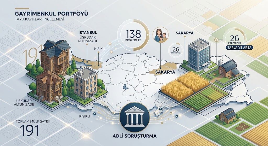 Ankara merkezli soruşturmada devasa mal varlığı tespiti: Aileye ait 191 taşınmaz mercek altında