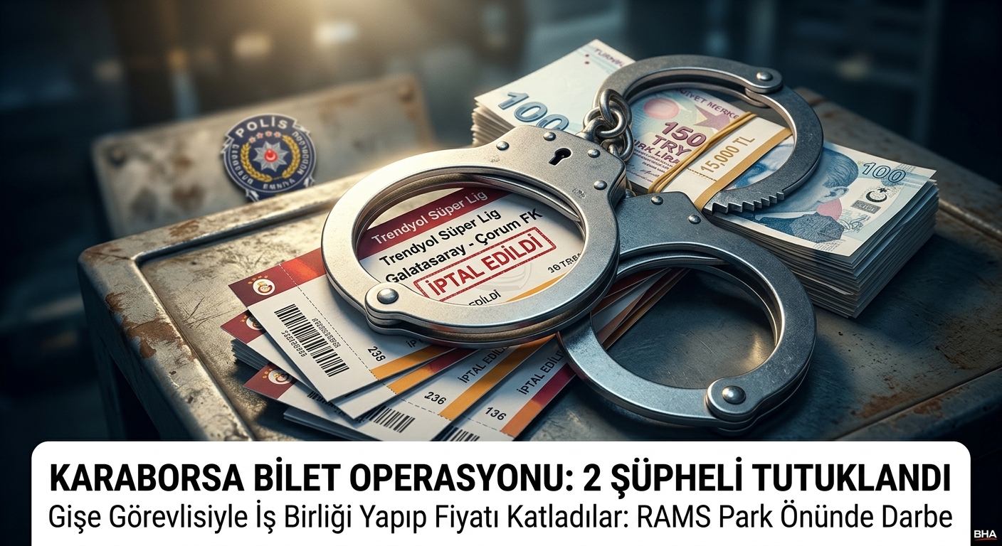 Süper Lig'de Karaborsa Bilet Operasyonu: 2 Şüpheli Cezaevine Gönderildi!