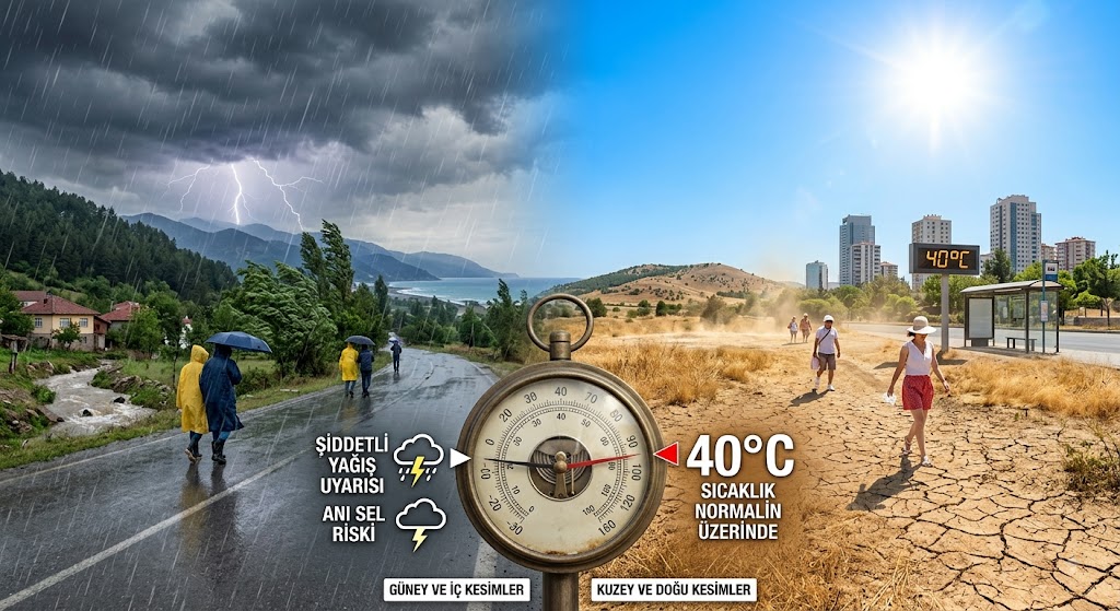 Yaz Sıcakları Devam Ediyor: Meteoroloji’den Bazı Bölgeler İçin Sağanak Yağış Uyarısı