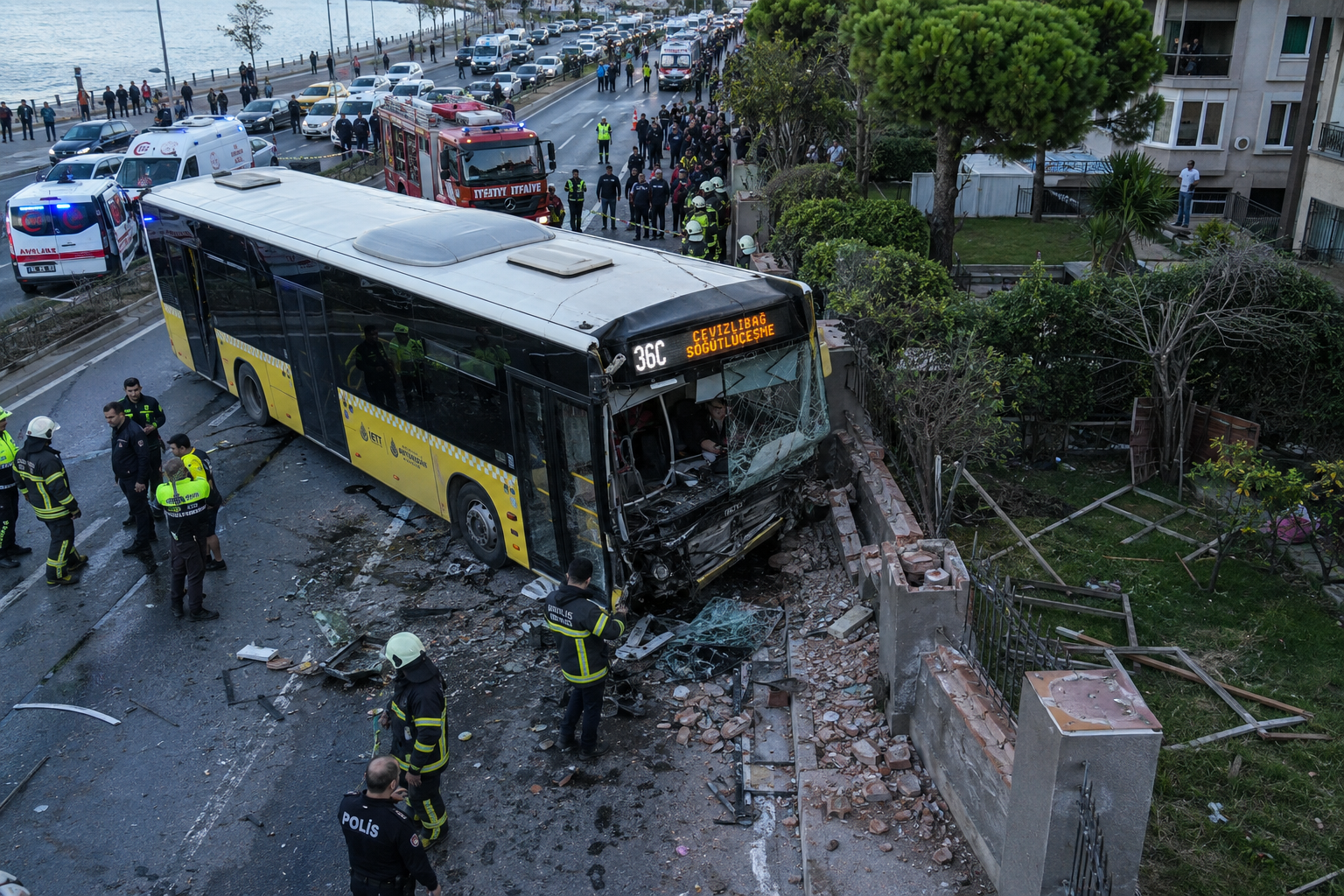 Zeytinburnu Sahilinde Feci İETT Kazası: 1 Kişi Hayatını Kaybetti, 17 Yaralı Var!