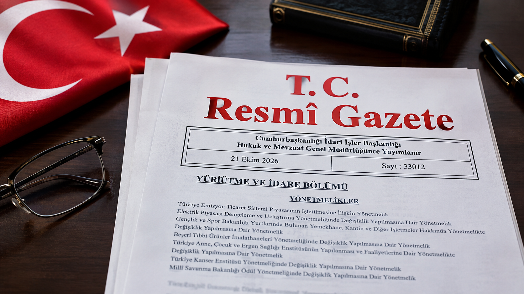 Resmî Gazete’de bugün: 21 Ekim 2026 tarihli kararlar yayımlandı