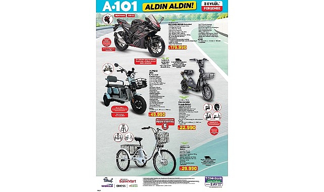 A101'de Motosiklet Fırsatı