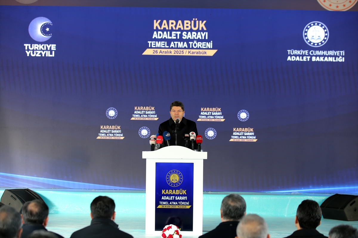 Adalet Bakanı Tunç, "Karabük Adalet Sarayı Temel Atma Töreni"nde konuştu: