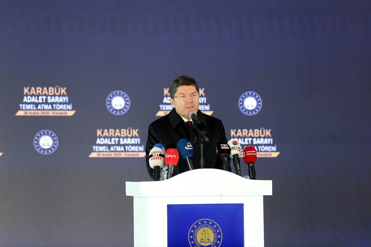 Adalet Bakanı Tunç, "Karabük Adalet Sarayı Temel Atma Töreni"nde konuştu: