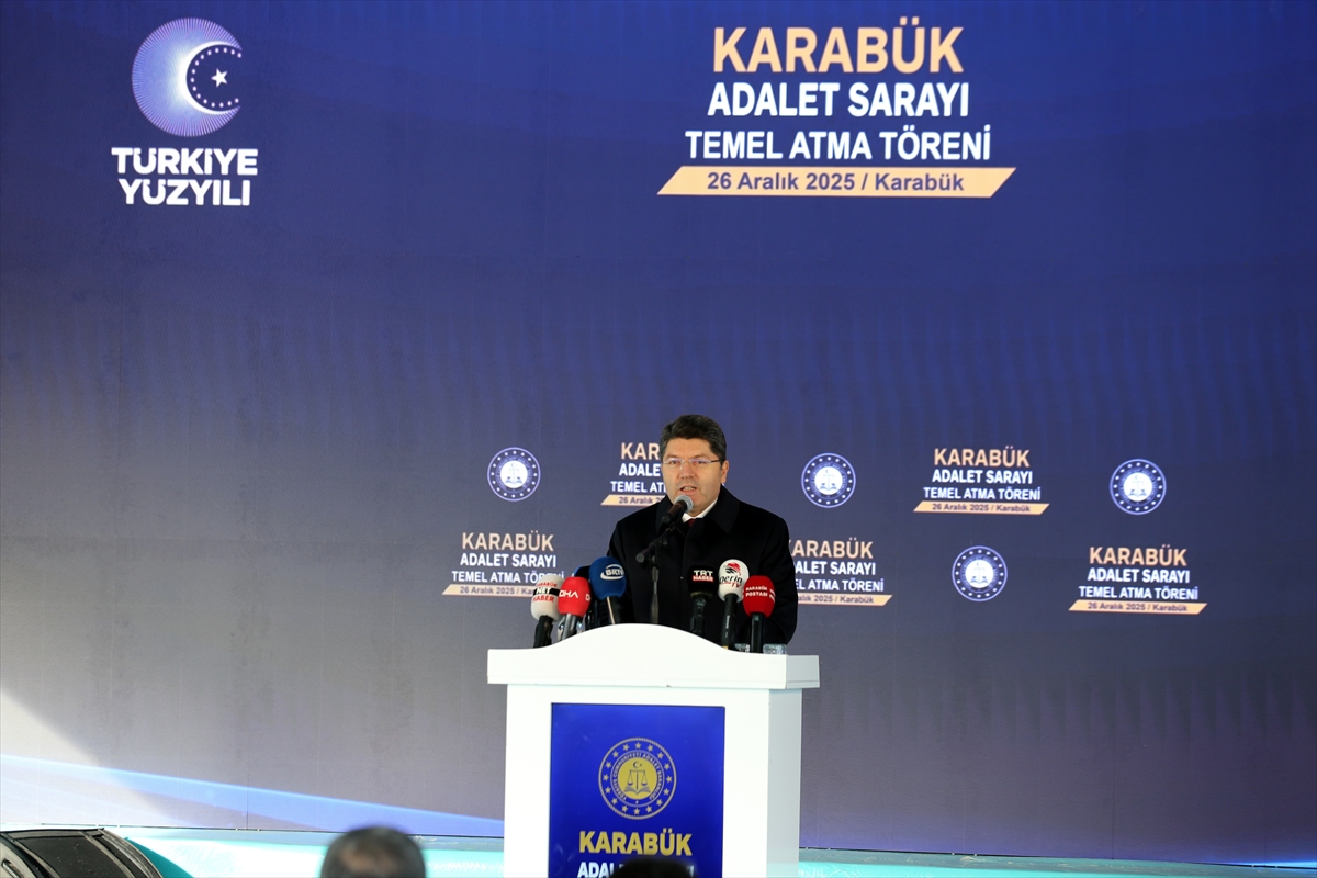 Adalet Bakanı Tunç, "Karabük Adalet Sarayı Temel Atma Töreni"nde konuştu: