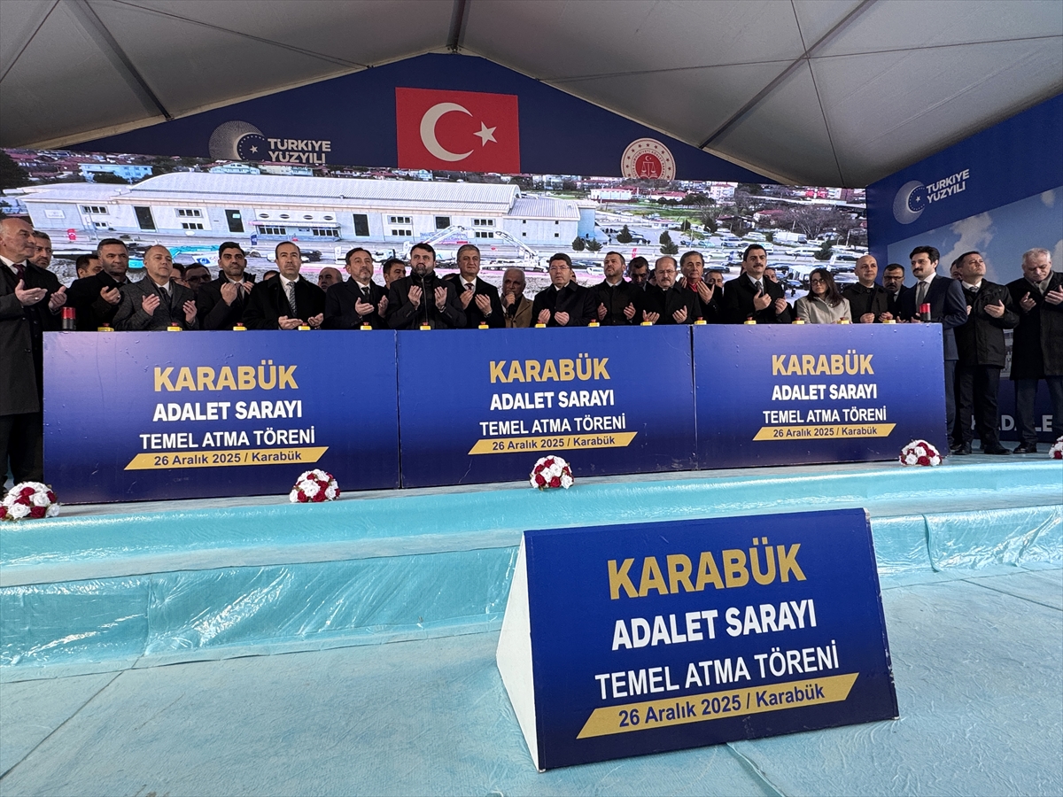 Adalet Bakanı Tunç, "Karabük Adalet Sarayı Temel Atma Töreni"nde konuştu: