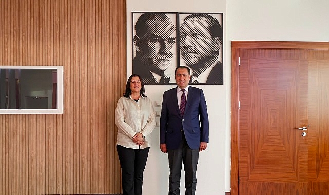 Başkan Çerçioğlu'na Aile ve Sosyal Hizmetler İl Müdürü Türkoğlu'ndan Ziyaret