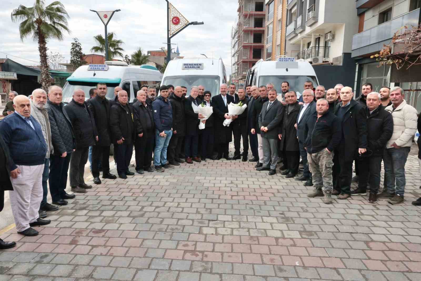 Başkan Pehlivan önce müjdeyi verdi, sonra direksiyona geçti