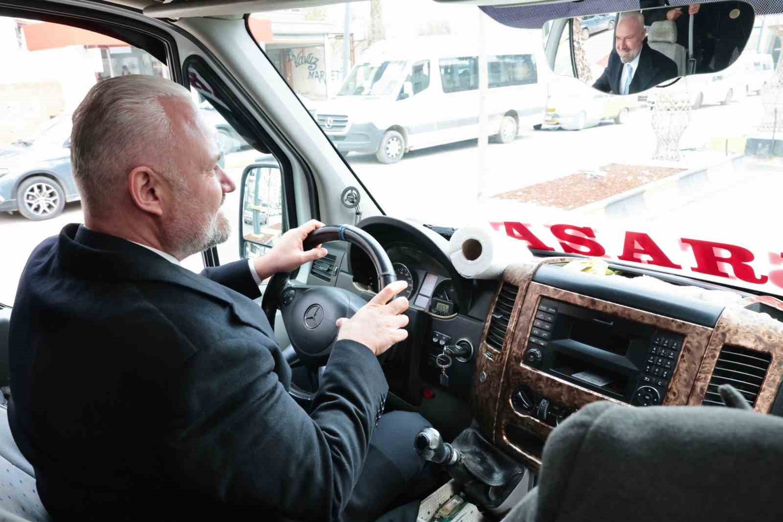 Başkan Pehlivan önce müjdeyi verdi, sonra direksiyona geçti