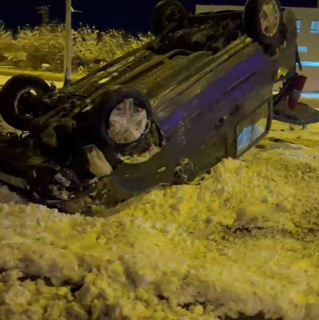 Batman’da kar ve buzlanma kazaya neden oldu: 2 yaralı