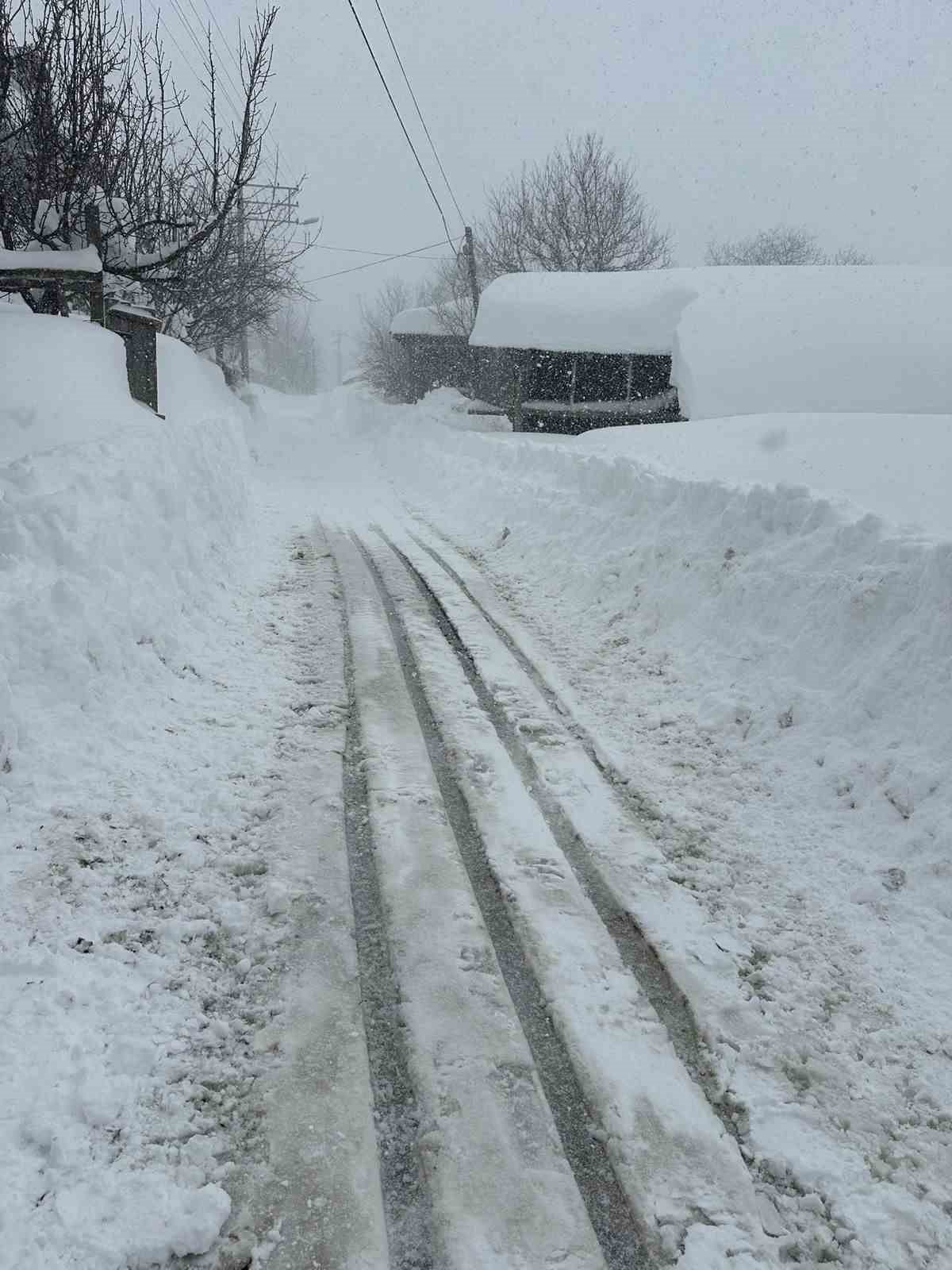 Bolu’da kardan kapanan 191 köy yolu ulaşıma açıldı