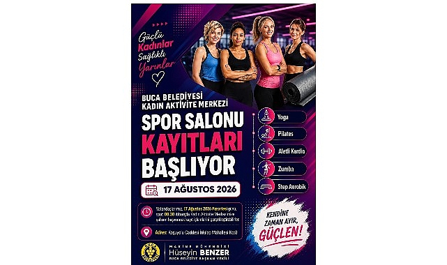 Buca Belediyesi Kadın Aktivite Merkezi'nde yeni dönem spor kayıtları başladı