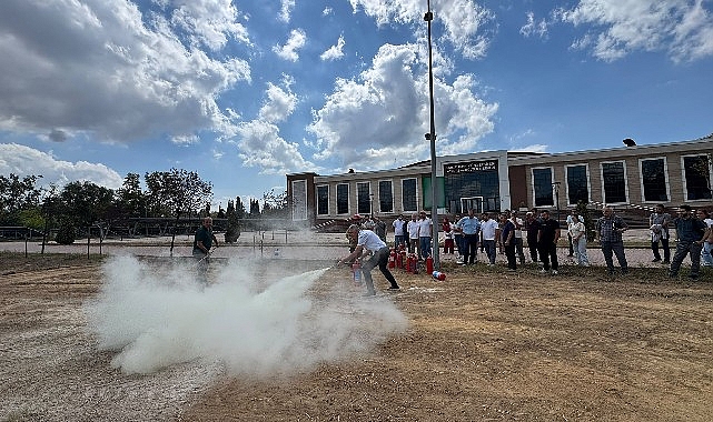 Büyükşehir'den eğitim ve tahliye tatbikatı