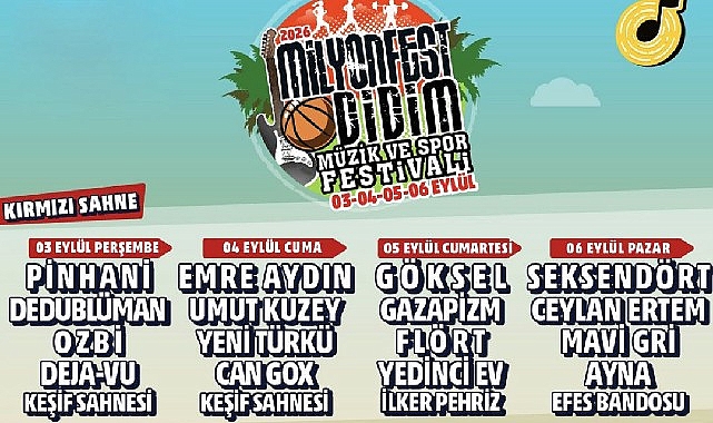 Didim'de MilyonFest heyecanı başlıyor