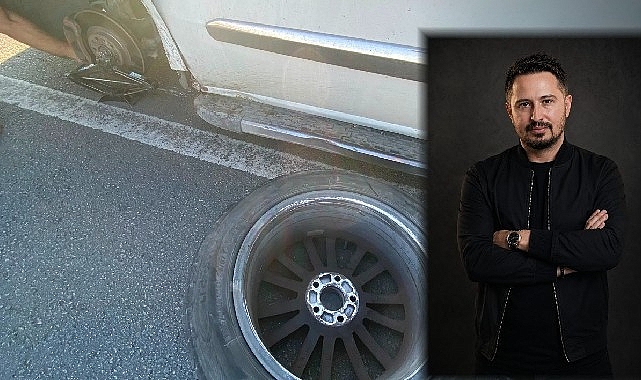 DJ Mahmut Görgen Ölümden Döndü! Seyir Halindeki Aracın Tekeri Fırladı