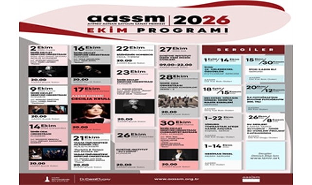 Ekim ayında müzikten sergiye dopdolu program
