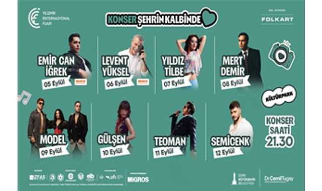 İEF'de Çim Konserleri rüzgarı esecek 