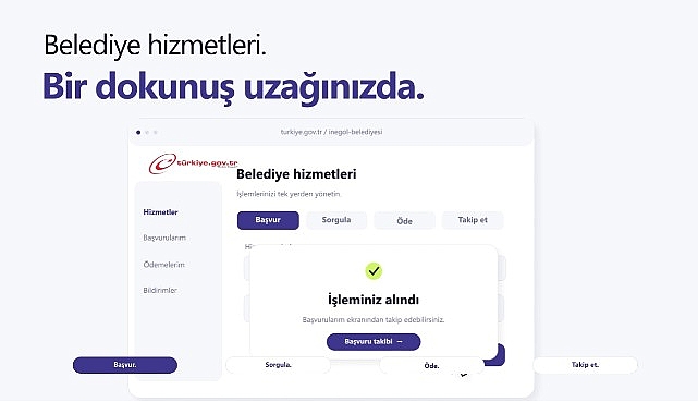 İnegöl'de Belediye Hizmetlerine E-Devlet Kolaylığı: Yarım Milyon İşlem Gerçekleştirildi
