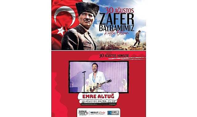 Kadıköy'de 30 Ağustos Zafer Bayramı coşkusu