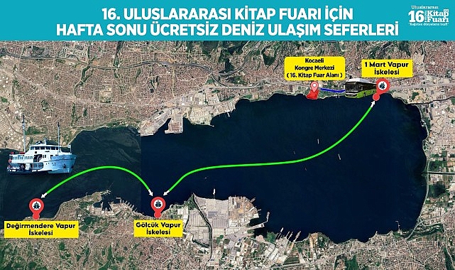 Kitapseverlere denizden fuara konforlu ulaşım   