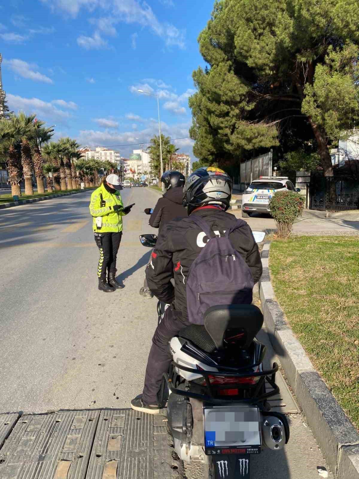 Manisa’da motosiklet denetimlerinde 1,8 milyon TL ceza