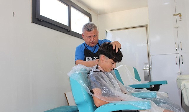 Mobil Kuaför Tırı yaylalarda 