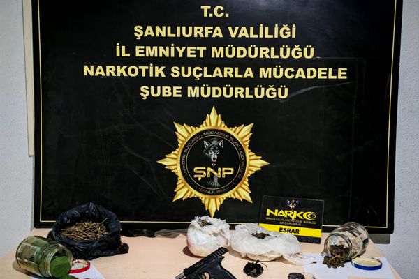 Şanlıurfa’da uyuşturucu operasyonu: Çok sayıda madde ve silah ele geçirildi