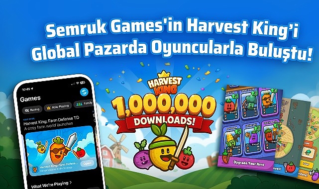 Semruk Games'in Harvest King'i Global Pazarda Oyuncularla Buluştu!