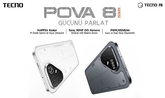 TECNO POVA 8 Serisi Türkiye'de Satışta!