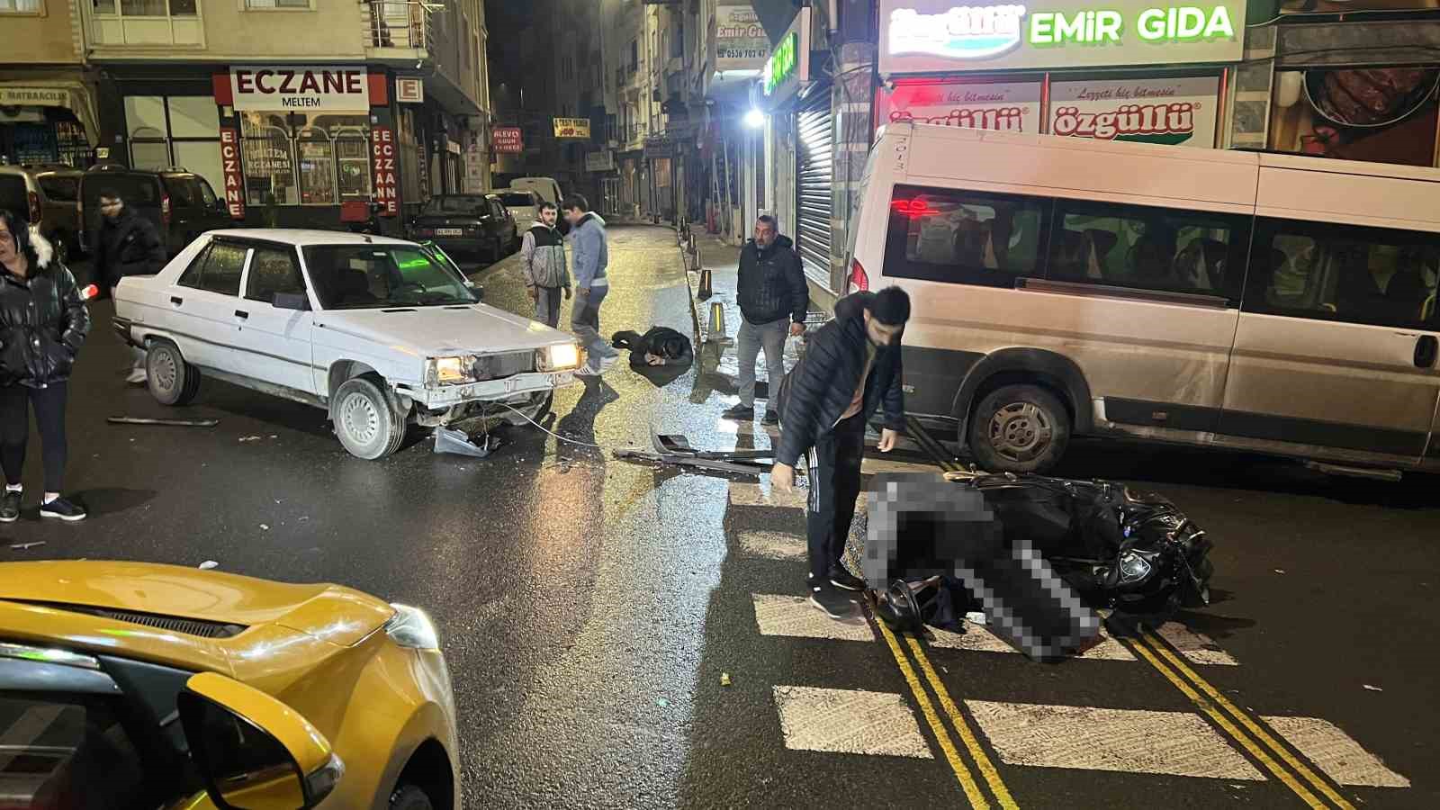 Tekirdağ’da feci kaza kamerada