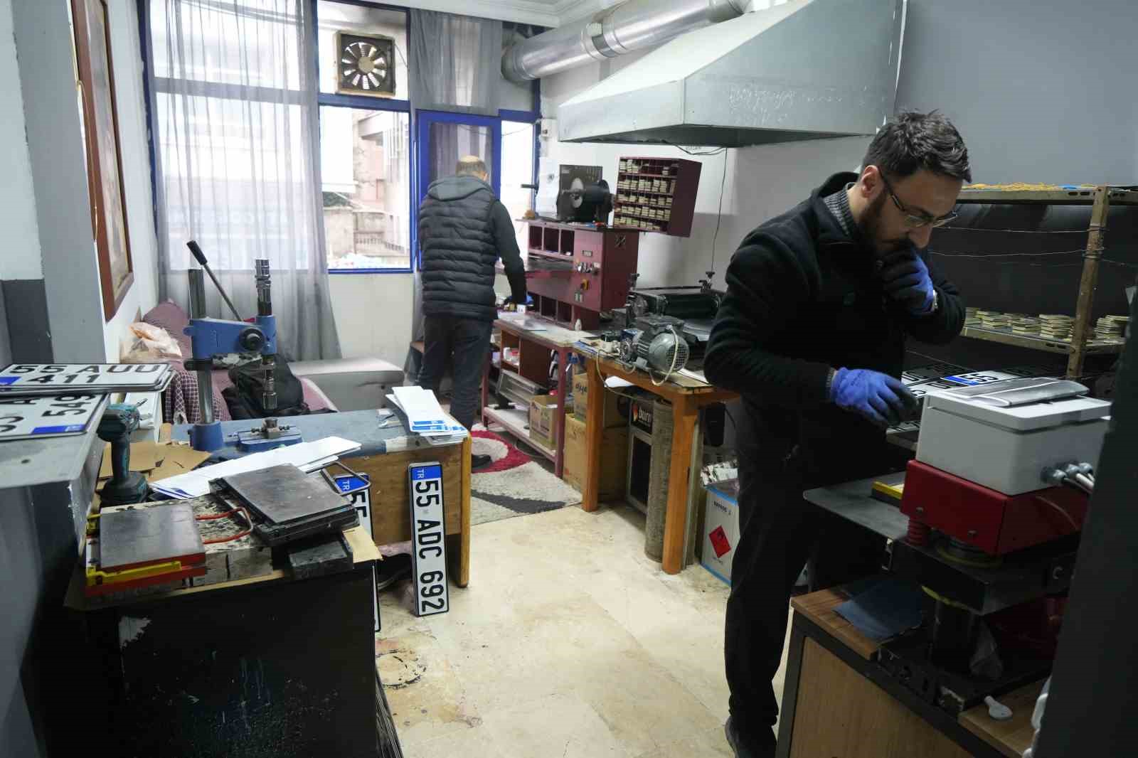 1 yıllık plaka 20 günde basıldı: Samsun’da 8 bin plaka değişti
