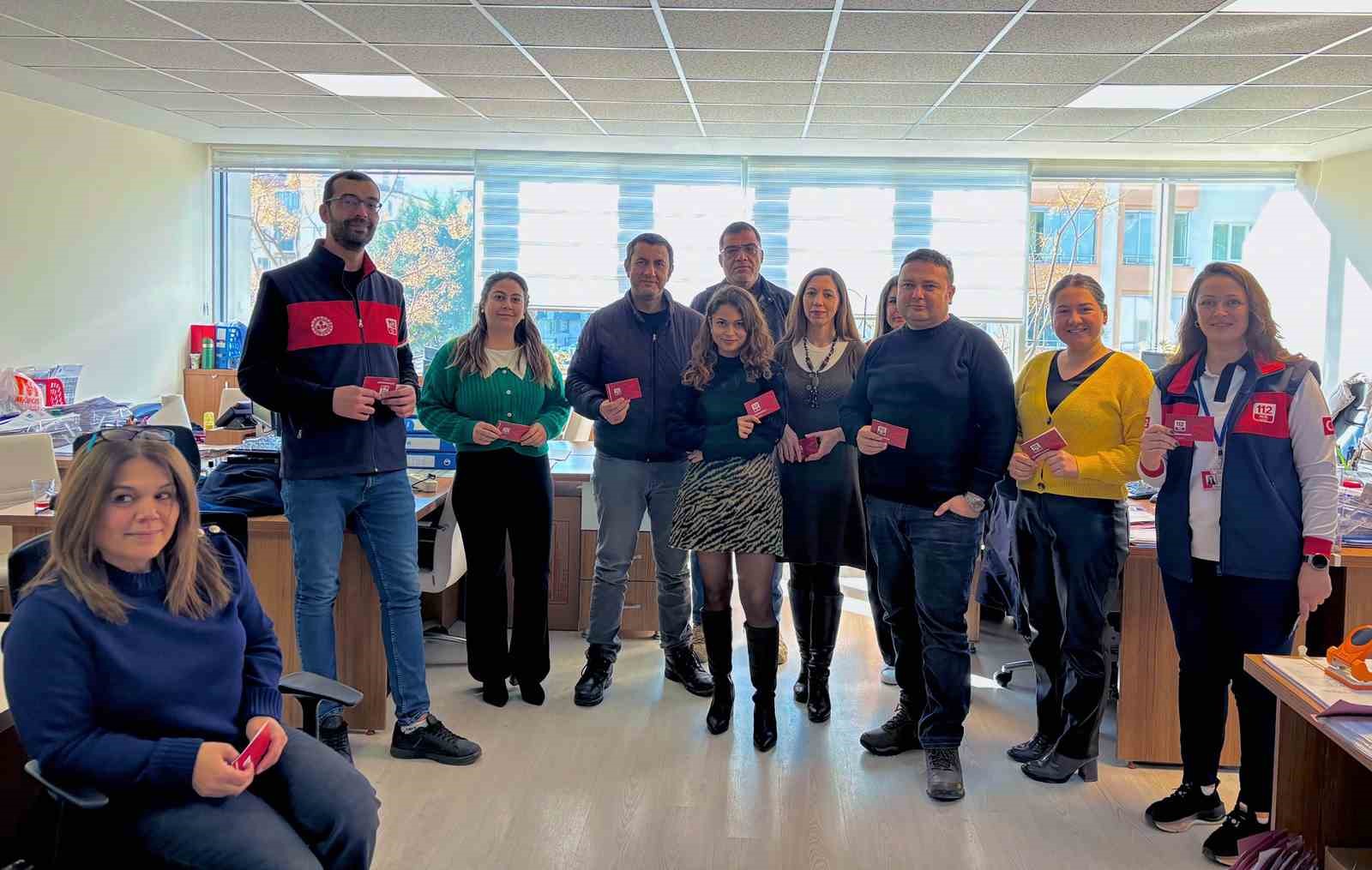 112 AÇM’den Büyükşehir Belediyesi’nde farkındalık çalışması
