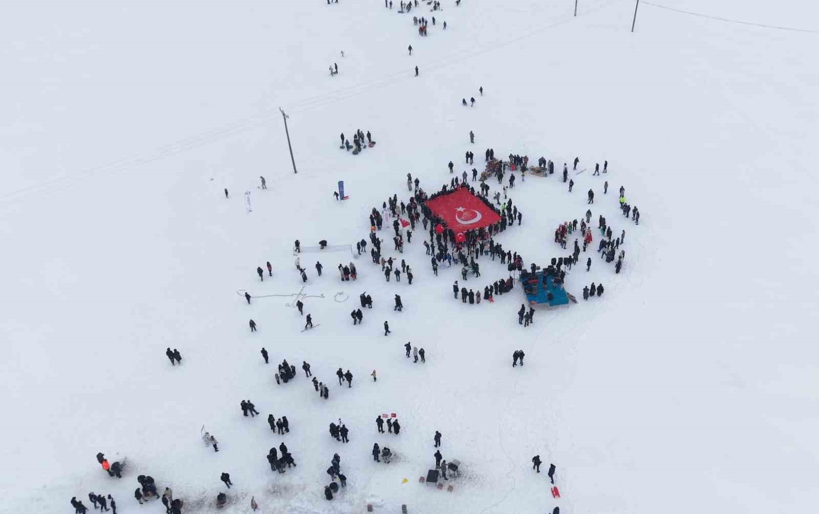 2 bin 400 rakımlı Aydıntepe Yaylası’nda kış festivali coşkusu
