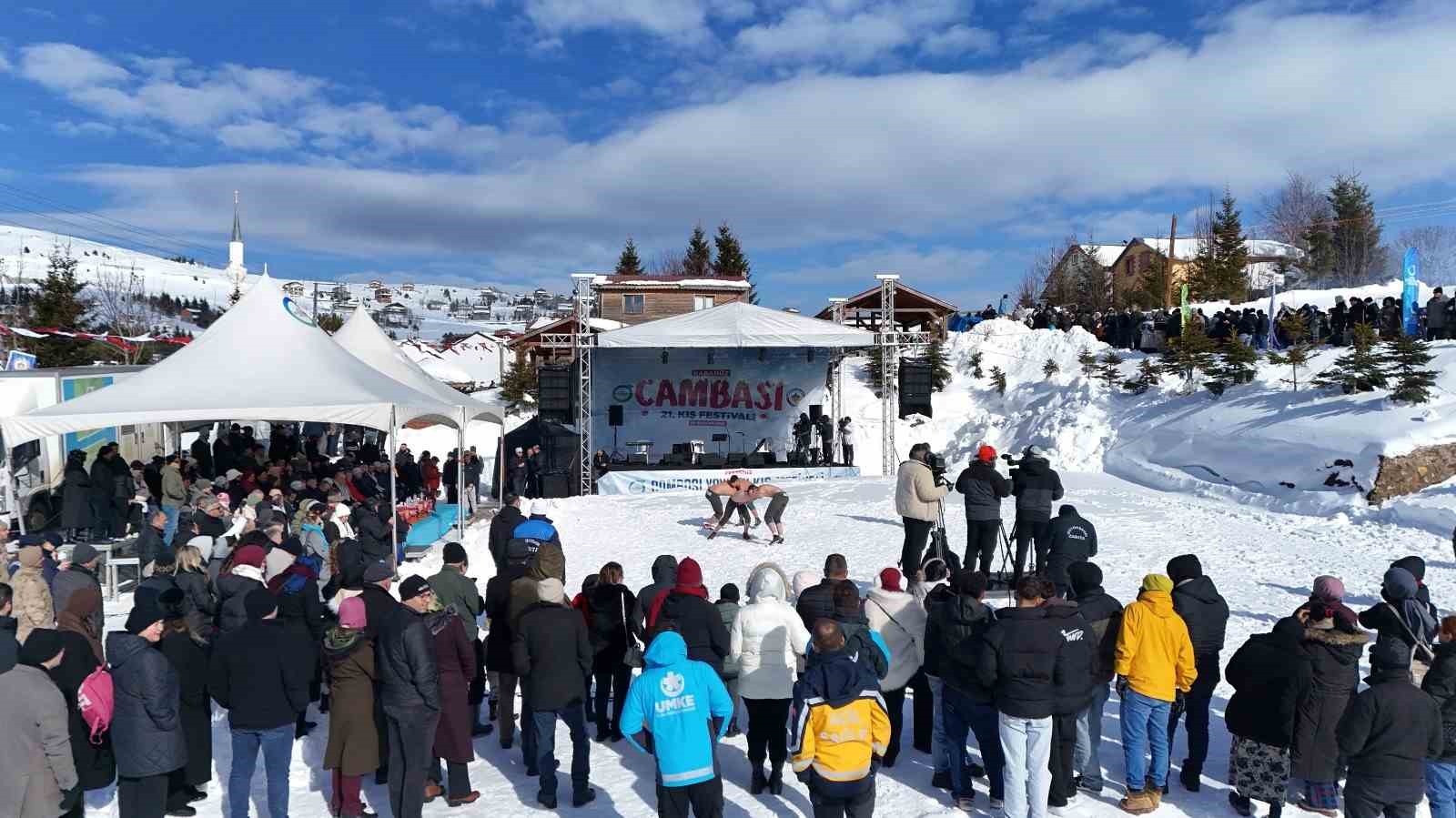 2 bin rakımlı yaylada renkli kış festivali
