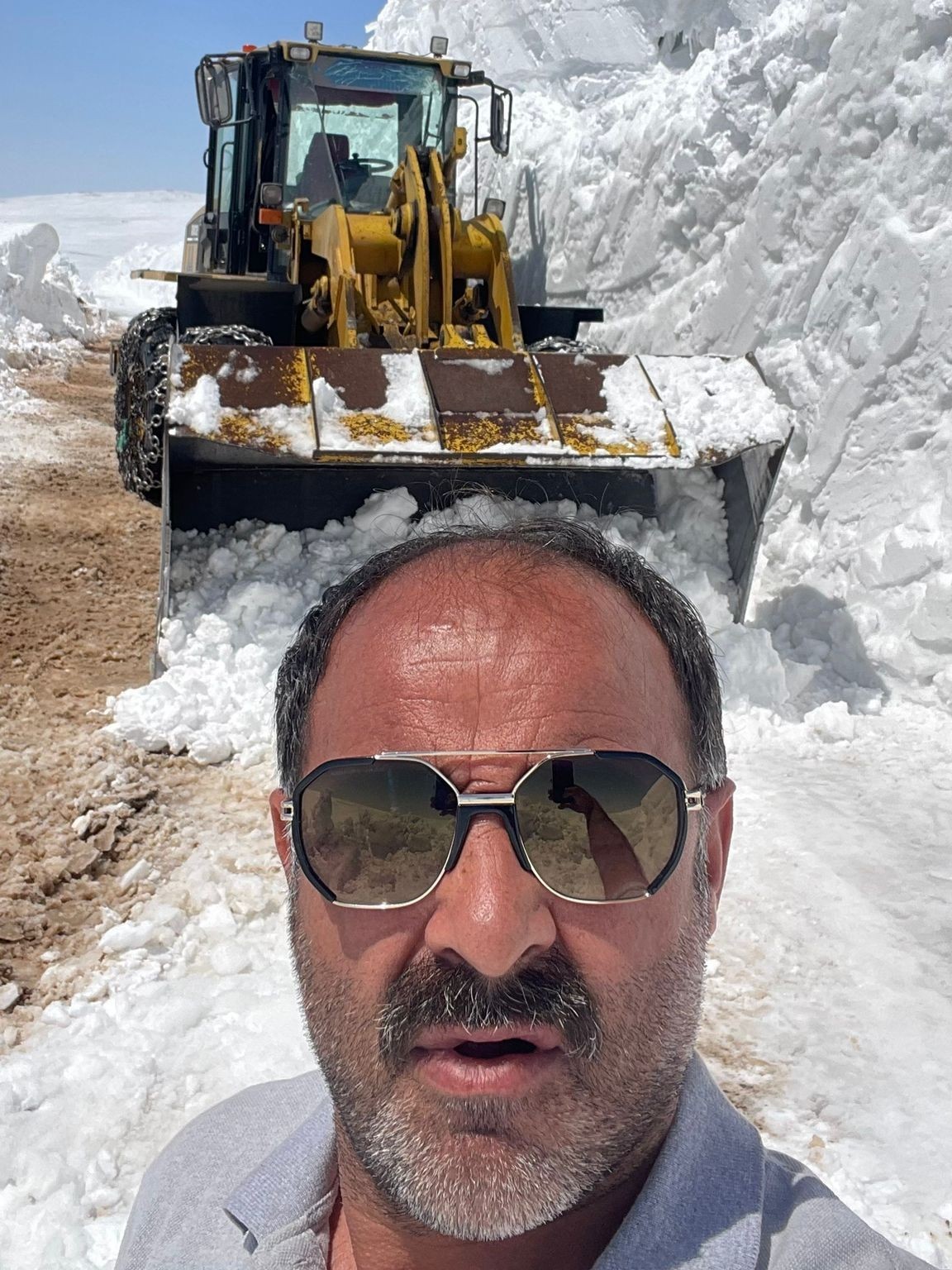 2443 rakımda kar mesaisi
