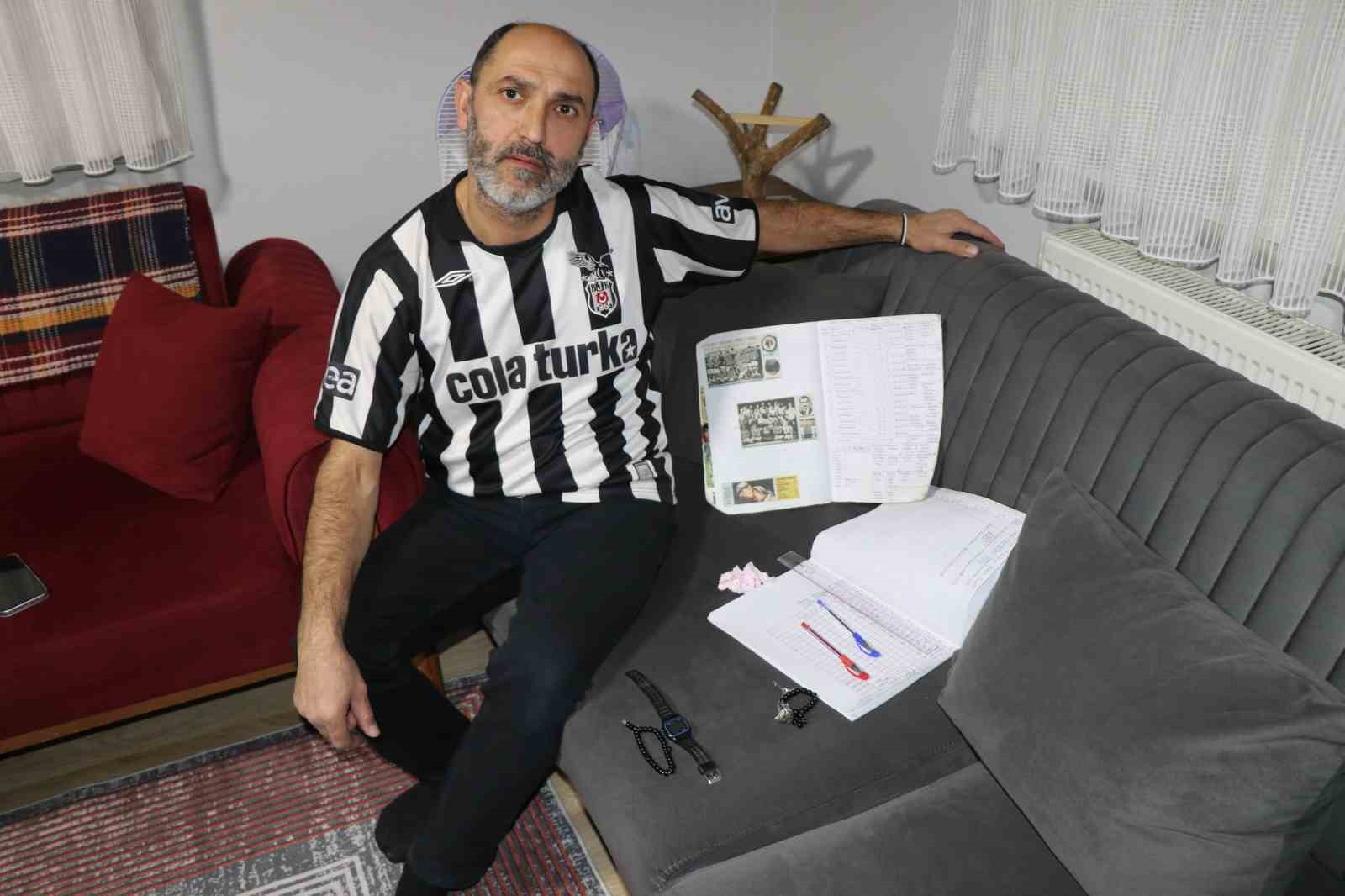 25 yıldır Beşiktaş’ın her maçını tek tek not ediyor
