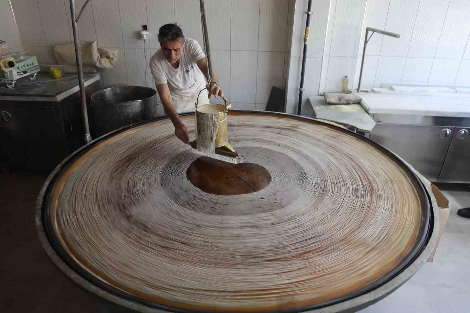 45 yıllık bakır ocakta geleneksel tel kadayıf
45 yıllık bakır ocakta geleneksel tel kadayıf