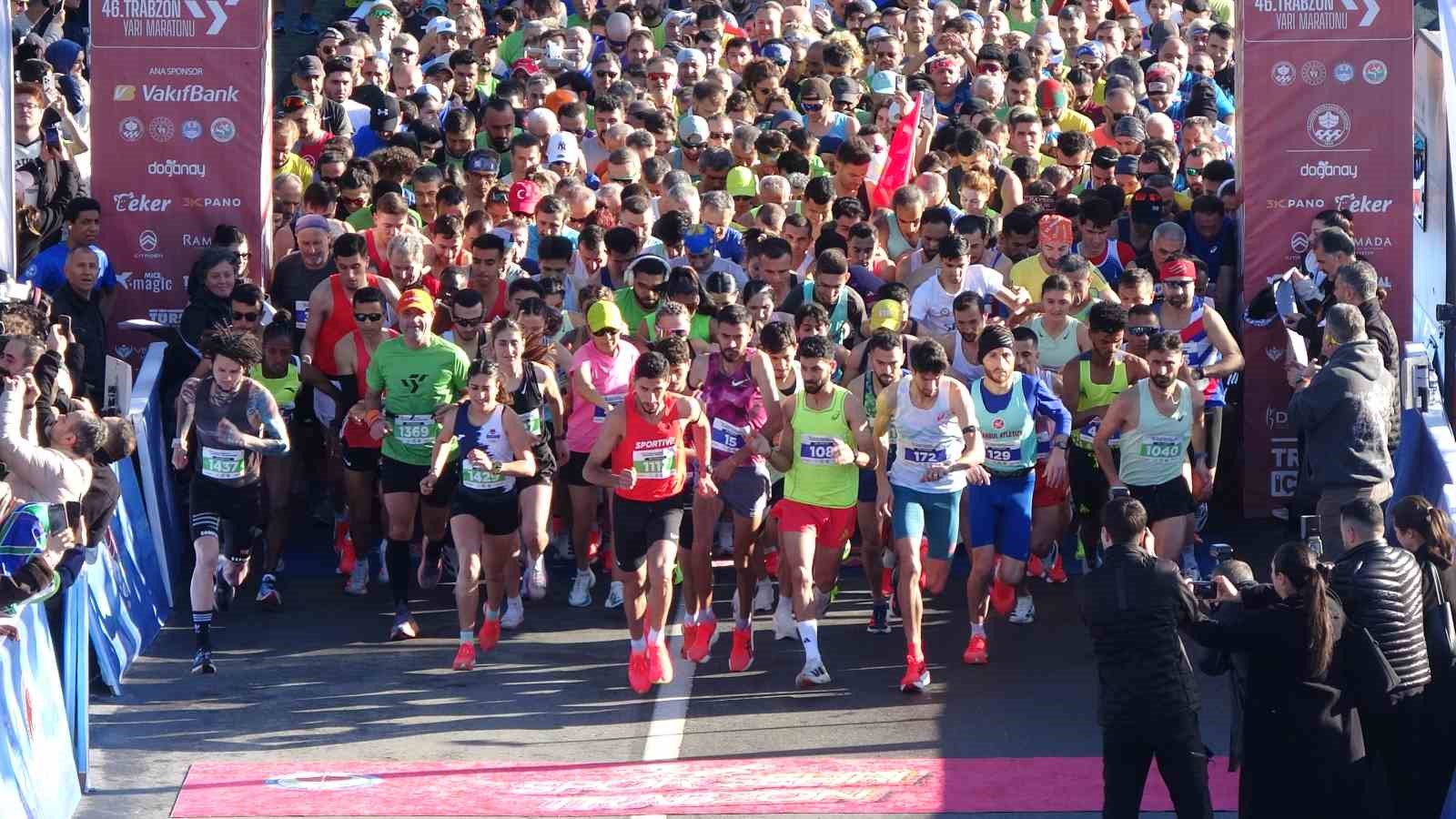 46. Uluslararası Trabzon Yarı Maratonu koşuldu
