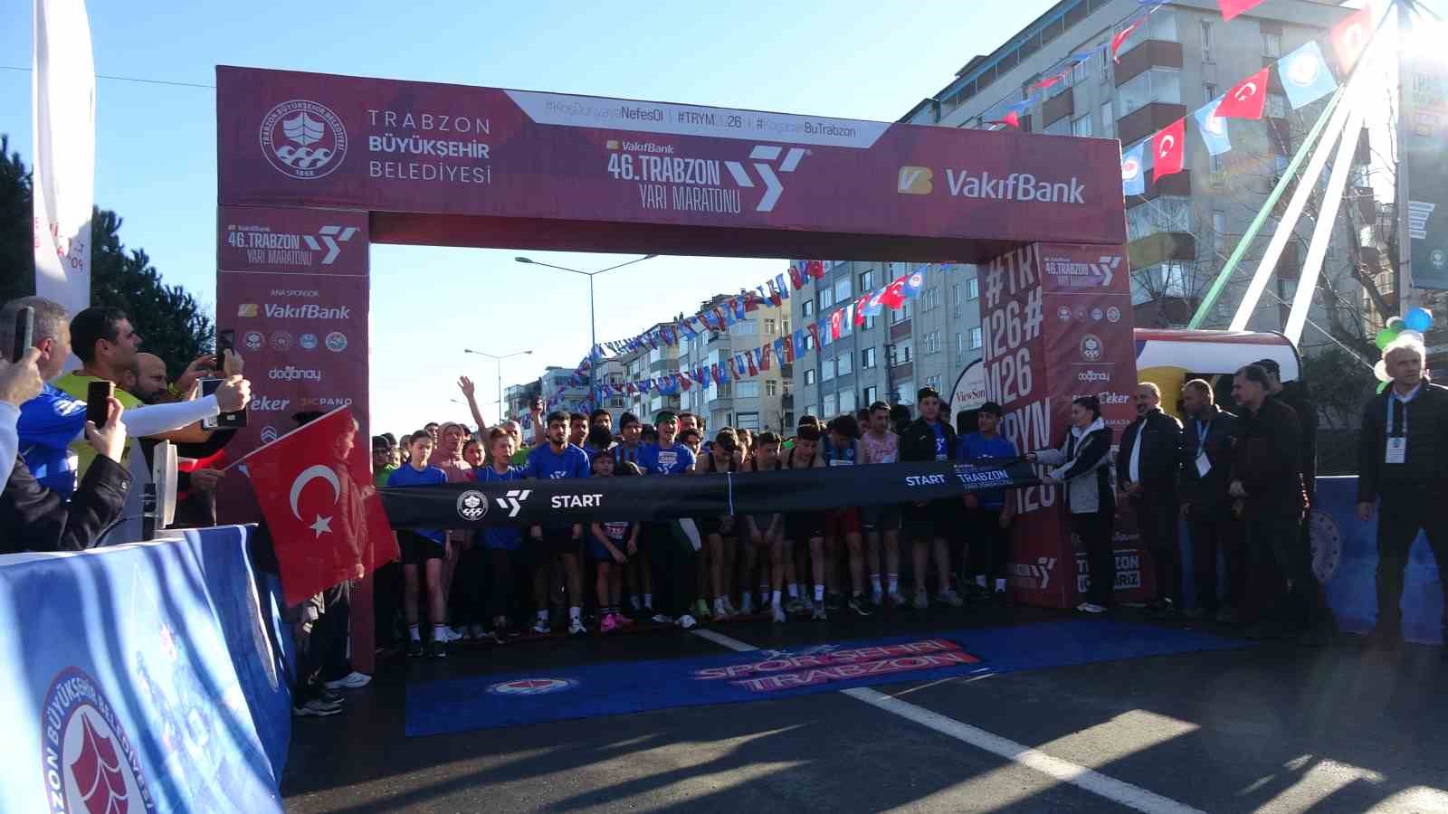 46. Uluslararası Trabzon Yarı Maratonu koşuldu
