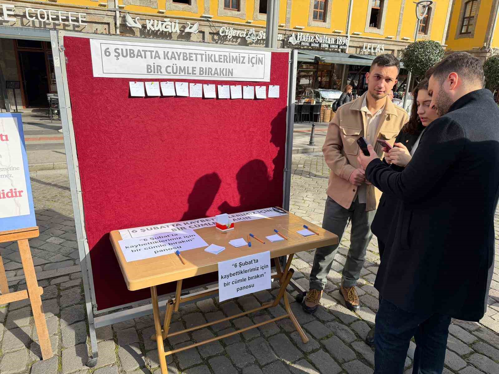 6 Şubat depremlerinde can veren vatandaşlar Trabzon’da anıldı
