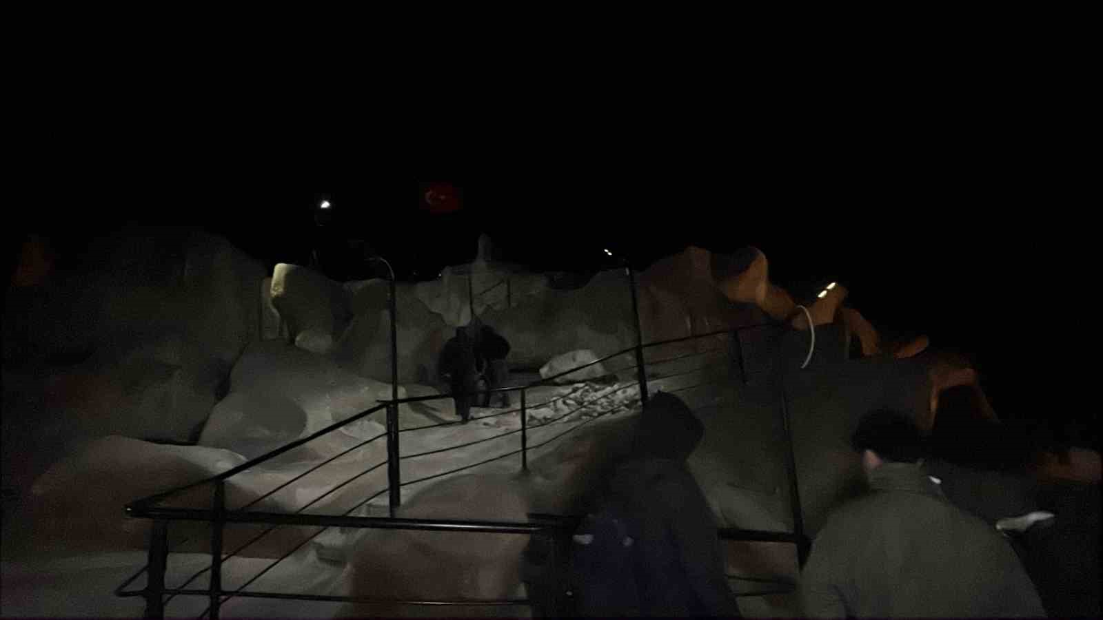 60 metrelik Uçhisar Kalesi’nde hayat kurtaran dayanışma
