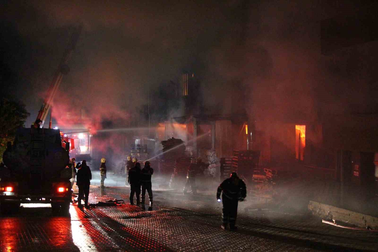 Adana’da fabrika yangını
